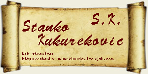 Stanko Kukureković vizit kartica